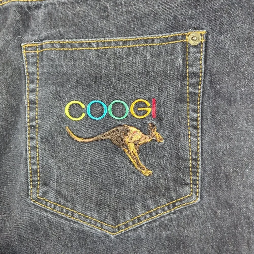 Coogi Jeans Mens 42x34 (Actual 40x32) Black Embroidered Baggy Hip Hop Y2K - Picture 10 of 11